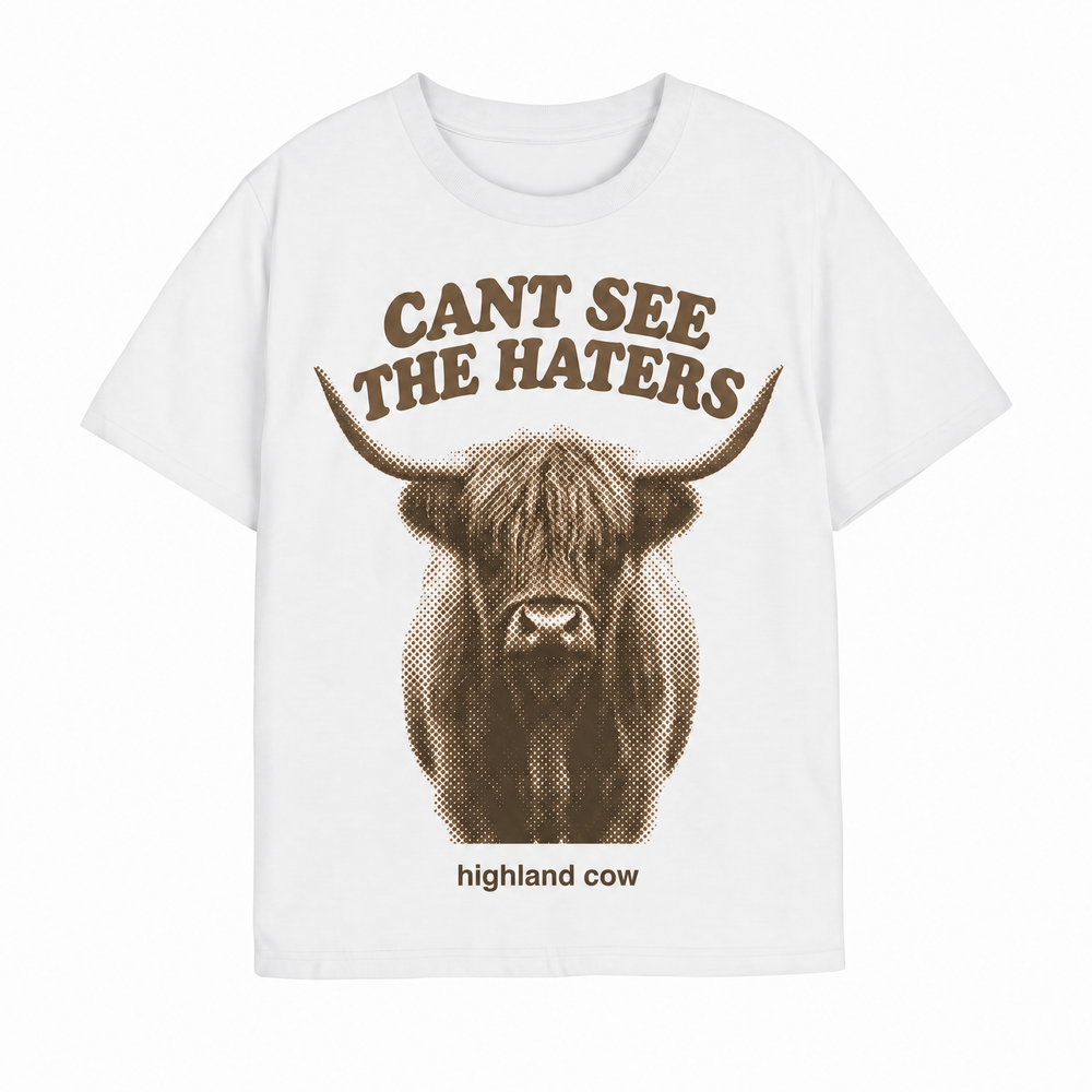 CANT SEE THE HATERS — Highland Cow