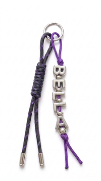 Custom name keychain — purple colorway example (BELLA)